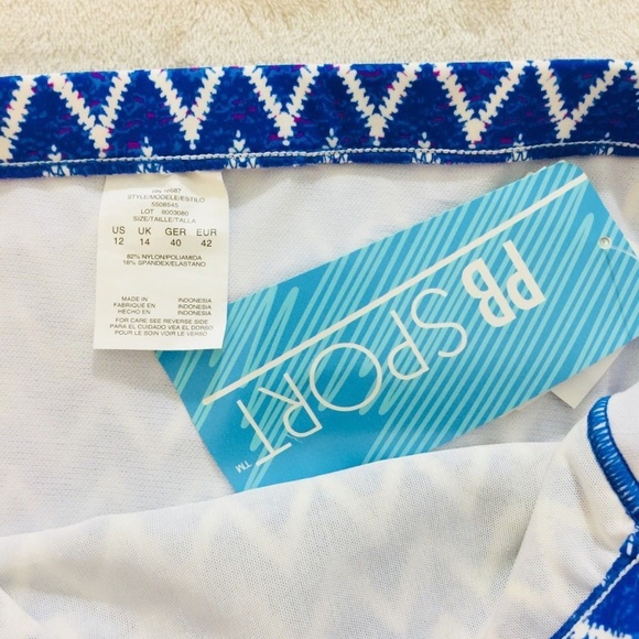 Penbrooke PB Sport Blue Bikini Bottom Sz 12 - Picture 3 of 6